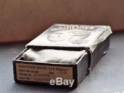 1937 Hamilton 950E Elinvar Mainliner Model Pocket Watch with Original Box