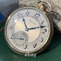 1937 Hamilton Grade 912 SERVICED 12S 17 Jewels Pocket Watch 10K Gold Filled