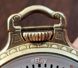 1938 Hamilton 992E Bar Over Crown 16S 21J ELINVAR Railroad Pocket Watch