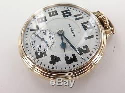 1938 Hamilton 992e Model 1, 16s 21j 10k G/f Pocket Watch Elinvar Hairspring
