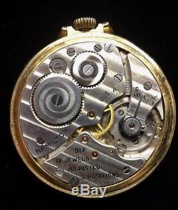 1938 Packard Motor Car Company 10 Years Service 14k Hamilton Gold Pocket Watch