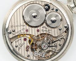 1940 Hamilton 16s 21j Adj. 992B Pocket Watch with Porcelain Railway Special Dial