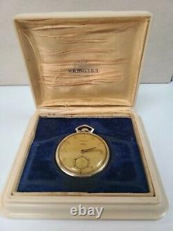 1940s NCR CPC Award Hamilton 921 Cal. 21 Jewel 14k Gold Filled Pocket Watch