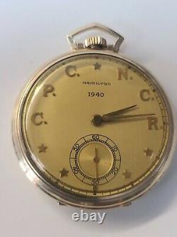 1940s NCR CPC Award Hamilton 921 Cal. 21 Jewel 14k Gold Filled Pocket Watch