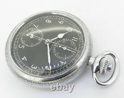 1940s WWII Hamilton Chronograph Model 23 16s 19 Jewel Pocket Watch