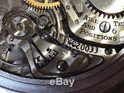 1941 Hamilton 22j WWII 4992B Army Air Corp Navigation Pocket Watch/Case GCT MINT
