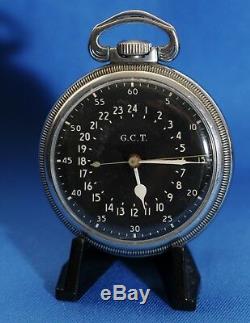 1941 Hamilton Gct Military Navigation 4992b 16s 22j Pocket Watch