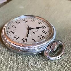 1941 Hamilton Grade 4992B 22 Jewels Military Pocket Watch 12 Hour Dial Convert