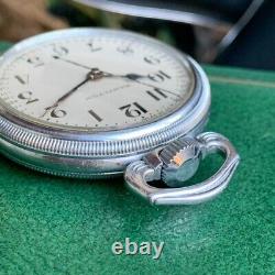 1941 Hamilton Grade 4992B 22 Jewels Military Pocket Watch 12 Hour Dial Convert