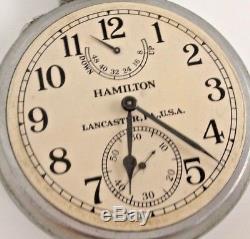 1941 Hamilton WWII Hamilton U. S. Navy model 22 chronometer 21j 36s up/down ind