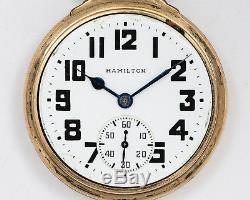 1942 Hamilton 16s 21jewel Adj. 992B Pocket Watch with HAMILTON Case