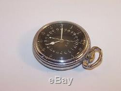 1942 Hamilton GCT 16s 4992B 22 Jewel WWII Military Navigation Pocket Watch