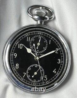 1942 Hamilton Model 23 Chronograph 16s 19j Model 5 WWII Air Force Pocket Watch