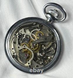 1942 Hamilton Model 23 Chronograph 16s 19j Model 5 WWII Air Force Pocket Watch