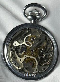 1942 Hamilton Model 23 Chronograph 16s 19j Model 5 WWII Air Force Pocket Watch