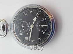 1942 Hamilton WWII U. S. Navy Military Chronograph Navigational Stop Pocket Watch