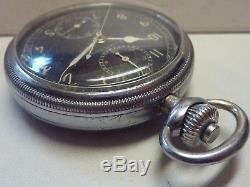 1942 WW II HAMILTON Model 23 US Military 19j Pocket Watch Chronometer