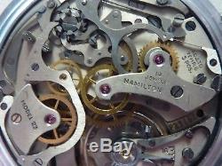 1942 WW II HAMILTON Model 23 US Military 19j Pocket Watch Chronometer