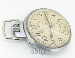 1942 WWII Hamilton Lancaster U. S. A Model 22 21 Jewel 71mm Deck Pocket Watch
