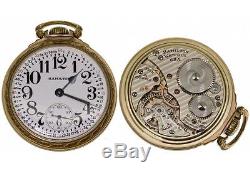 1943-A 16 size open face Railroad pocket watch by Hamilton