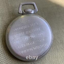 1944 Hamilton 992B 16S U. S. Ordinance Dept. WWII Military Pocket Watch