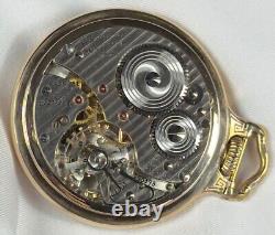 1944 Hamilton Grd 992B Mod 5 16s 21j RR Grade Pocket Watch HRS Dial 10K GF Case