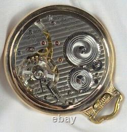 1944 Hamilton Grd 992B Mod 5 16s 21j RR Grade Pocket Watch HRS Dial 10K GF Case