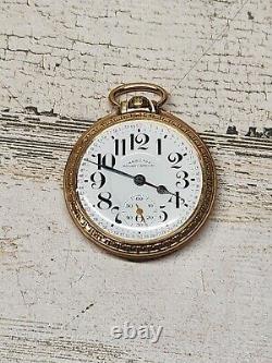 1945 Hamilton 21J 16s 10k Gold Filled 992B Railroad Railway Special Pocket Watch