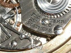 1945 Hamilton Railway Special 992B 16s 17j Open Face Gold Filled Pocket Watch