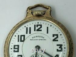 1945 S16 21J Hamilton 992B Railway Special Pocket Watch
