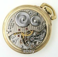 1946 Hamilton 992B 21J Railroad Pocket Watch With Canadian RR Dial EXCELLENT