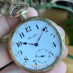 1946 Hamilton Grade 992B 16S 21 Jewels Railroad Grade Pocket Watch