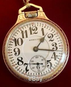 1946 Hamilton RR 992B LS 21J MONTGOMERY DIAL Minty! From Watchmaker Collection