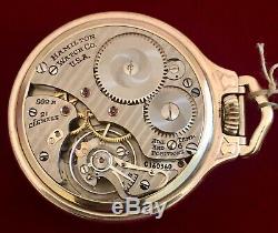 1946 Hamilton RR 992B LS 21J MONTGOMERY DIAL Minty! From Watchmaker Collection