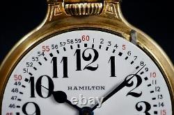 1946 Hamilton Rare 2 Tone Cased 992B Model 5 16s 21J Pocket Watch Not Running