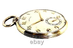 1946 Vintage Hamilton 17 Jewel Model 917 10k Gold Filled Pocket Watch Runs