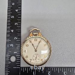 1948 Hamilton 992B 21j 10k Gold-Fill Railroad Pocket Watch Open Face Design 16s