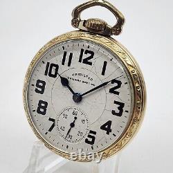 1948 Hamilton 992B RAILROAD GRADE 16s 21j Gold Filled Pocket Watch