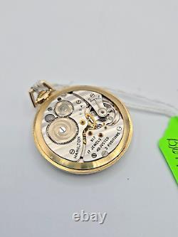 1949 Men's 917 HAMILTON 17j 10s Pocket Watch Wadsworth 14kt Gold Filled Case