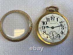 1949 Vtg 10K Gold Filled Hamilton 992B Pocket Watch #C258293 16S 21J RR Grade