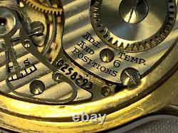 1949 Vtg 10K Gold Filled Hamilton 992B Pocket Watch #C258293 16S 21J RR Grade