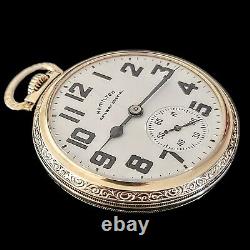 1950 HAMILTON Railway Special 992B Pocket Watch 21 Jewel 10K GF 16s Vintage USA