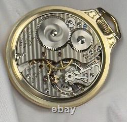 1950 Hamilton Grd 992B Mod 5 16s 21j RG Pocket Watch withChicago Bears Bob Moser