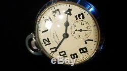 1950 Hamilton Railway Special all stainless steel pocket watch, 992B, perfect
