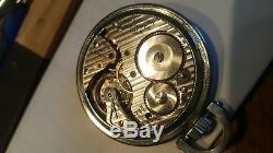 1950 Hamilton Railway Special all stainless steel pocket watch, 992B, perfect