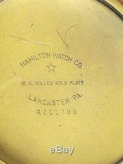 1951 Hamilton 16s 992B Railway Special, 10KYGF Hamilton case, 21J, 6 Adj, runs