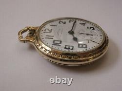 1951 Hamilton 992 Railway Special Pocket Watch 14k Gf Boc Bar Over Crown Case