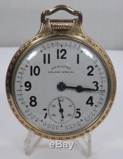 1951 Hamilton 992b 21 Jewel Railroad Pocket Watch (t1113)