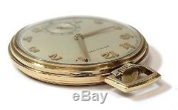1951 Vintage Hamilton 14K Gold #921 10S 21J 5Pos Pocket Watch withBakelite Box