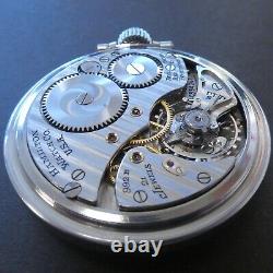 1952 Hamilton Railroad Grade 992B Model 5 Pocket Watch 21J 16s WORKS KEEPS TIME